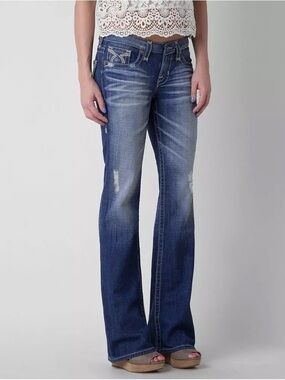 Big Star Women's Liv Bootcut Jeans in Indigo Blue sz: 28